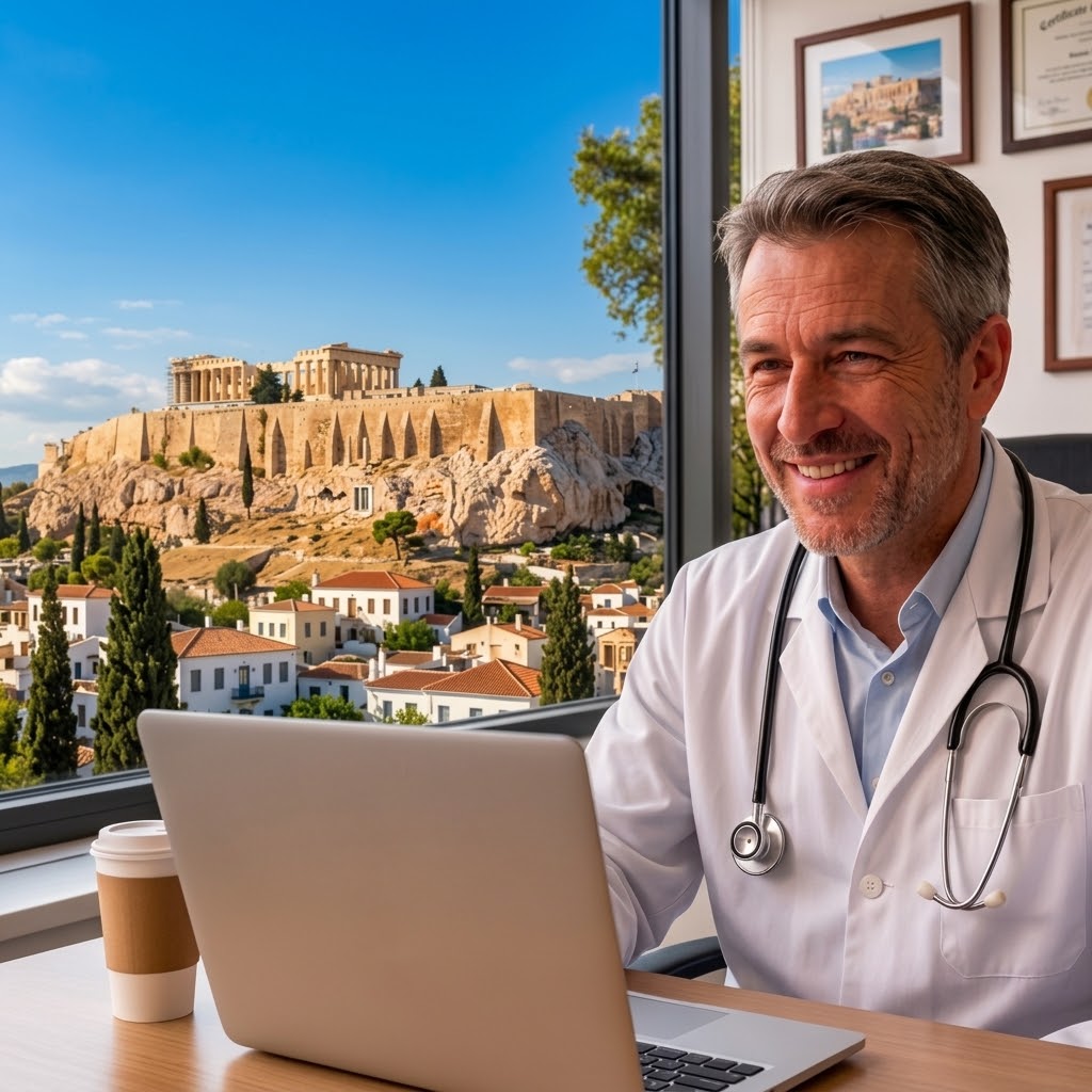 Médecin français téléconsultation Grèce
